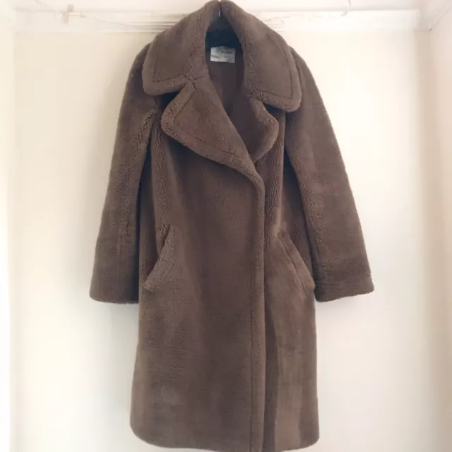 ANTHROPOLOGY SEEN WORN Kept Teddy Fur Coat UK10 VGC 36.50 PicClick UK