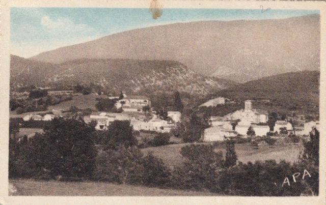LA ROCHE SAINT-SECRET 1 vue générale montagne de la lance écrite 1950