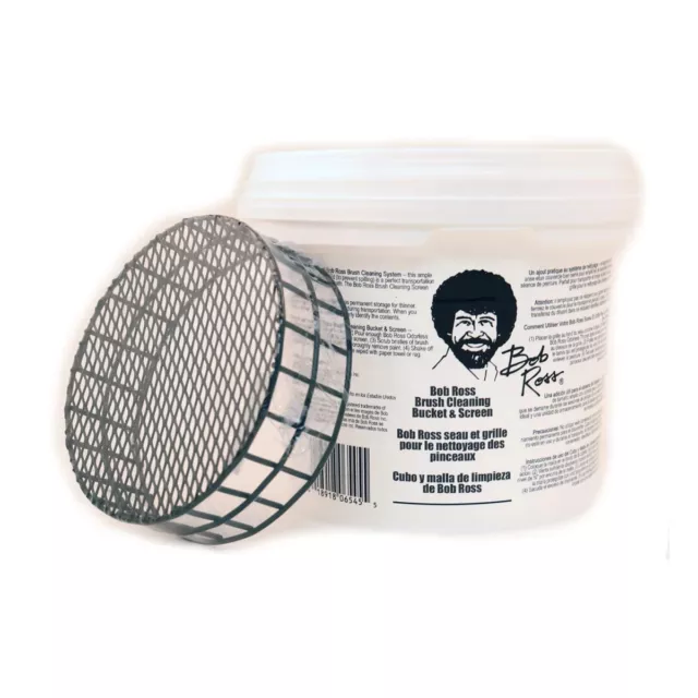 Bob Ross - Reinigungseimer und Bildschirm - Reinigen Sie Ihre Bürsten hinzufügen Bob Ross Verdünner