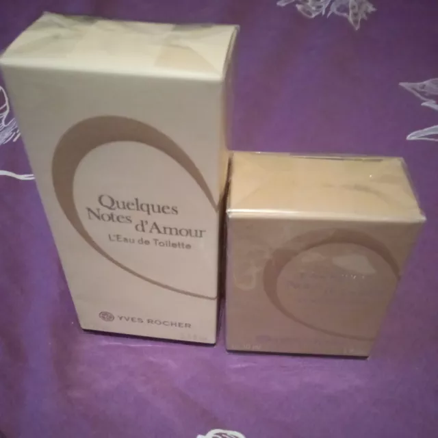 Quelques Notes D Amour Eau de Toilette 75 ML Et Parfum 30 Ml Neuf Sous Blister