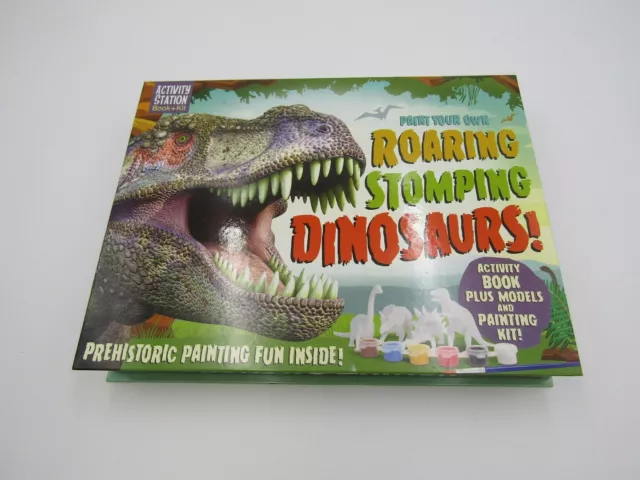 Activity Station Book & Kit Paint Your Own Roaring Stomping Dinosaur