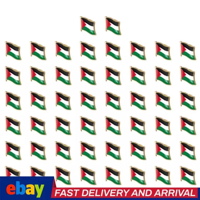 PALESTINE NATIONAL FLAG Badges Crystal Enamel Badge Souvenir Suit