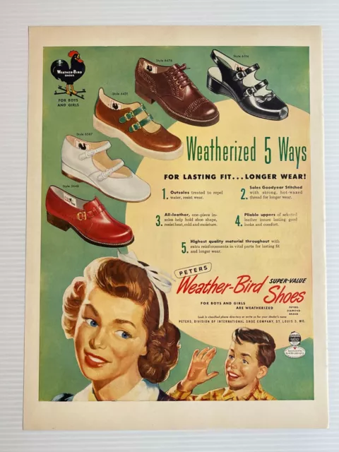 1950 Weather-Bird Shoes - Original Print Ad (14 x 10.5) - Advertisement