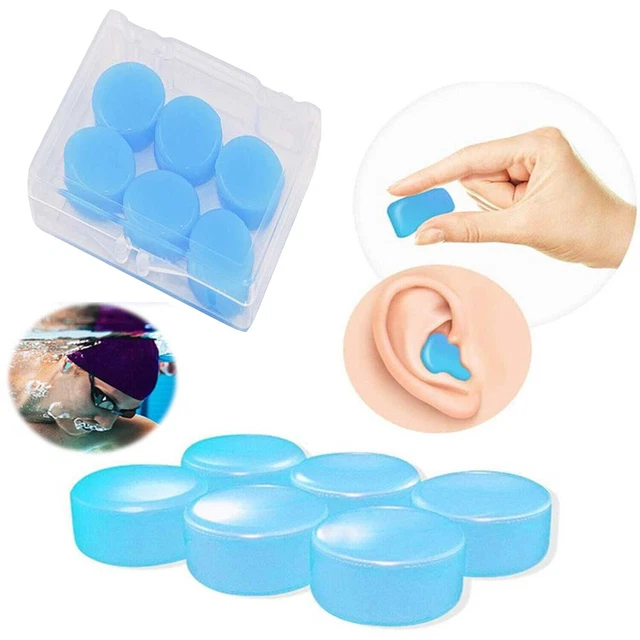 6PCS Reusable Silicone Ear Plugs Noise Cancelling Earplugs Protector Study Sleep
