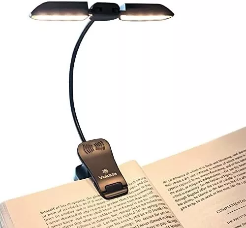 Lampe de Lecture,14 LEDs Liseuse Lampe Clip Rechargeable,lampe livre 3 Modes