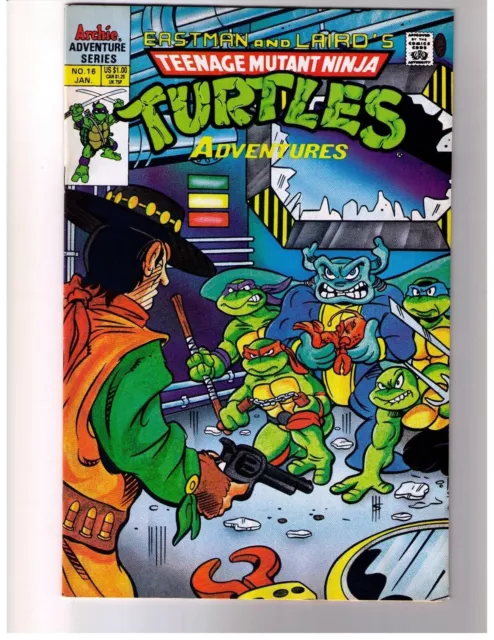 Teenage Mutant Ninja Turtles Adventures # 16 Vol 2 (1991) VF Archie Comics