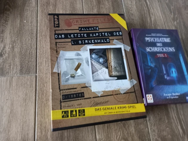 Crime Files – Fallakte: Das Letzte Kapitel Des L. Birkenwald | Krimi-Escape-Room-Spiel Ab 10 Jahren Für 2–4 Spieler | Mit Echten Beweismitteln & Spannender Story