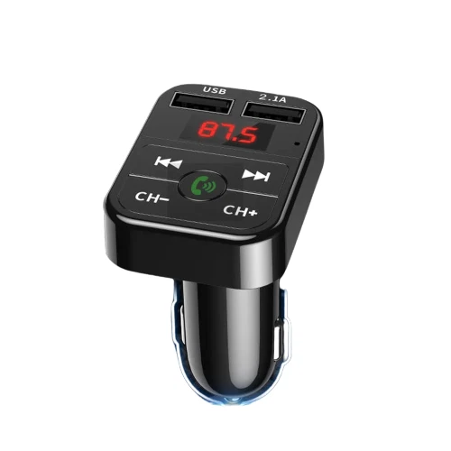 Transmetteur FM Récepteur Audio Voiture Sans Fil Bluetooth Main Libre Double USB