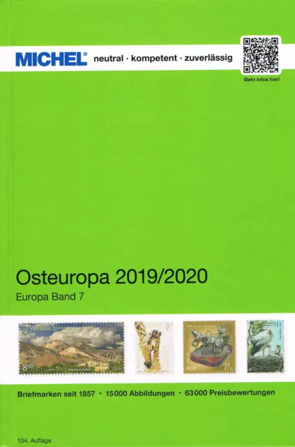 MICHEL CATALOGO EUROPA ORIENTALE 2019/2020 NUOVO VOLUME 7 Osteuropa