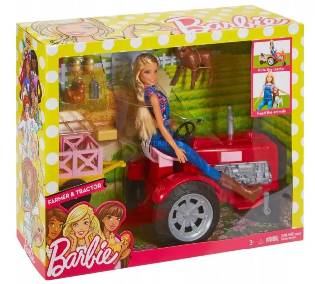 BARBIE DOLL FARMER tractor and horse bundle 15.50 PicClick UK