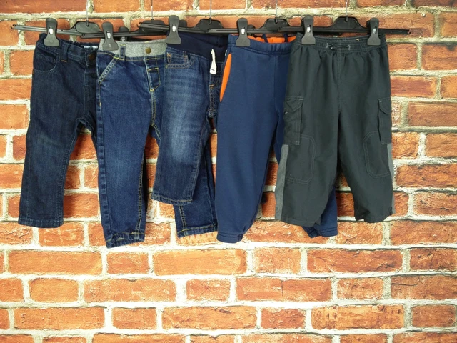 Baby Boy Bundle Aged 12-18 Month Nike Gap Etc Trouser Set Jean Cargo Jogger 86Cm