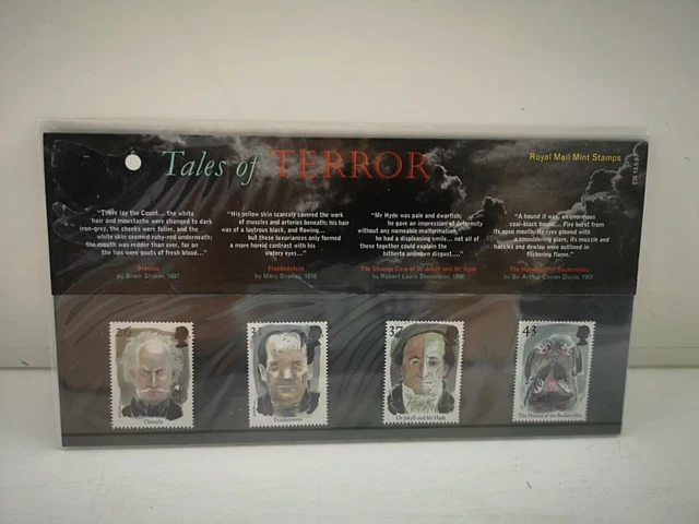 GB 1997 Tales Of Terror FDC & Presentation Pack Nr 276 Dracula Frankenstein