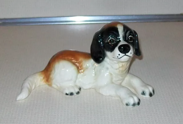 Vintage Goebel W. Germany St. Bernard Puppy Dog Figurine 30 112-0