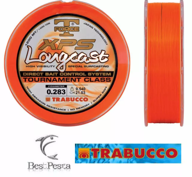 Filo da Pesca - TRABUCCO LONGCAST FLUO - 1200mt - Ø 0,20 2