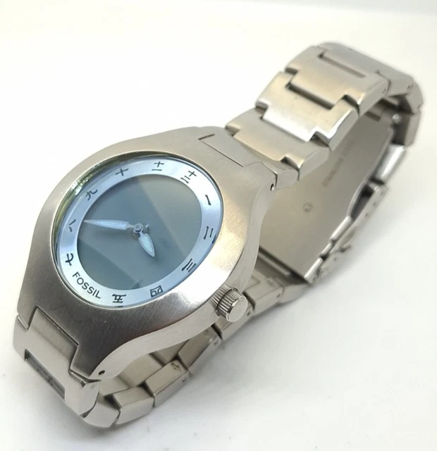 FOSSIL BIG TIC Jr - 7999 Kanji Y2K Orologio Uomo Quartz Watch