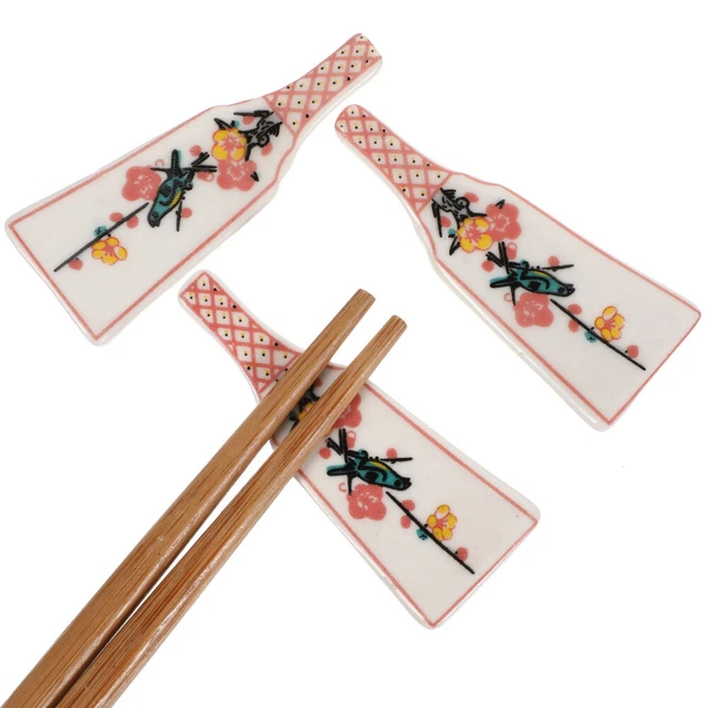 1 Set 5 Stück Keramikbesteck Sakura Essstäbchenhalter (verschiedene Farben)