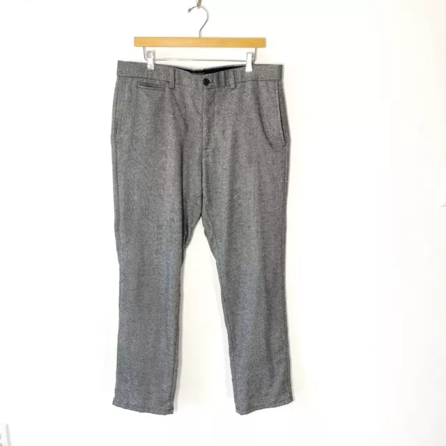 BANANA REPUBLIC AIDEN Fit herringbone pants men's 35x32 wool blend $30. ...