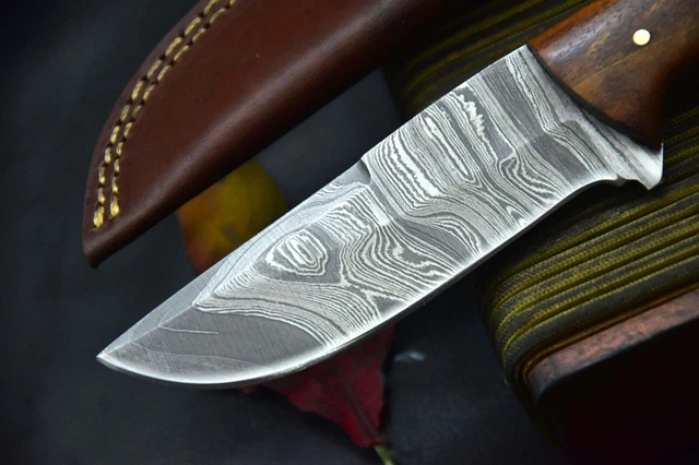 Custom 9.0"OAL Hand Forged Damascus Steel Hunting Knife Handmade (J4-A) 5