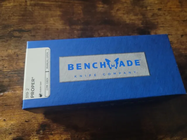 Benchmade Proper s90v Carbon Fiber Scales 319-2 First Production