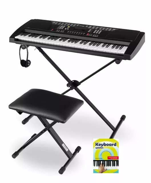 Piano Electrique Clavier Numerique Synthetiseur 61 Touches Banc Support USB  Set