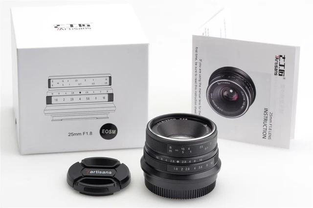 7artisans 1.8/25mm Black  f. Canon EOS M Mount (1679764139)