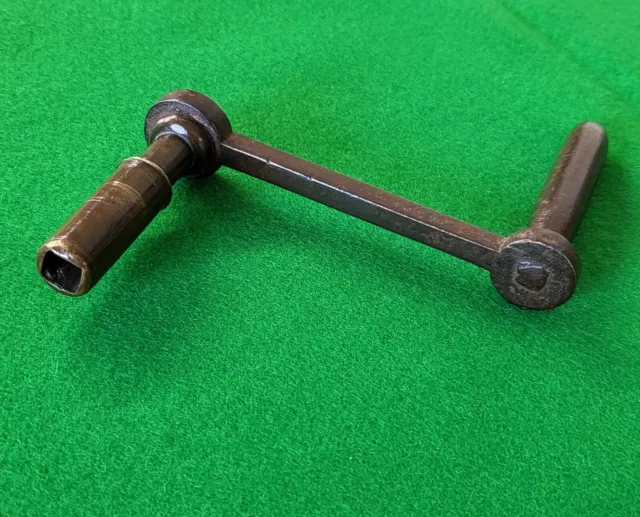 Longcase grandfather clock cranked winder key original antique 5.5mm. (3/16)"