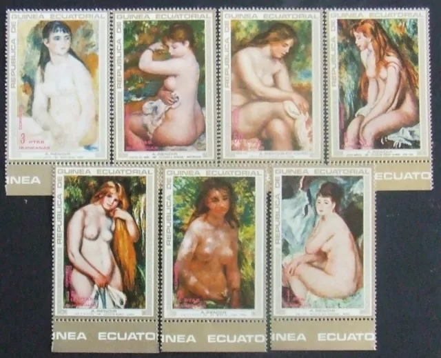 Eq. Guinea - Renoir Nude Paintings-.7 St. GEQ 010