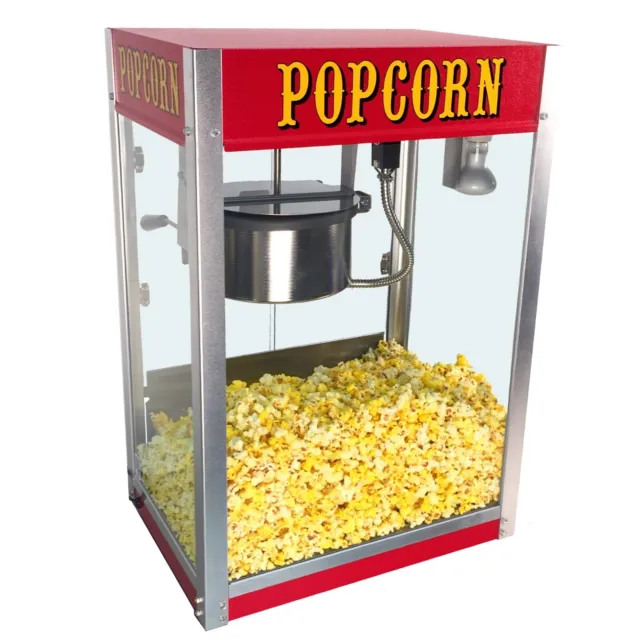 Paragon Theater Pop Popcorn Machine - 8 ounce Kettle, Red