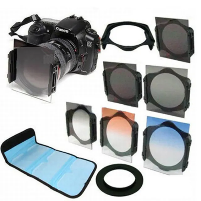 Graduated Filter Kit+ND2/ND4/ND​8+77mm Ring adapter For Cokin P series