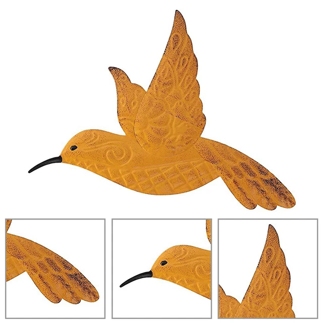 3pcs Hummingbird Ornament Delicate Fantastic Easy to Install Bird Pendants Metal