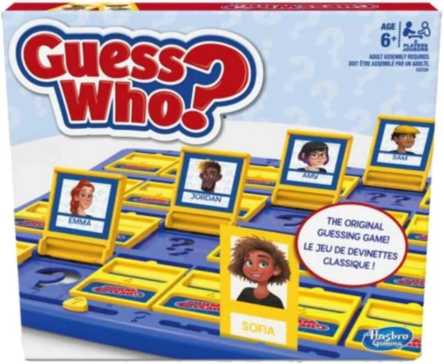 GUESS WHO? GREAT MODERN ORIGINAL 2 PLAYER GUESSING BOARD GAME BY HASBRO  COMPLETE