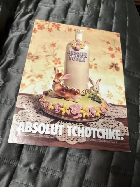 1998 Absolut Vodka Print Ad ABSOLUT TCHOTCHKE