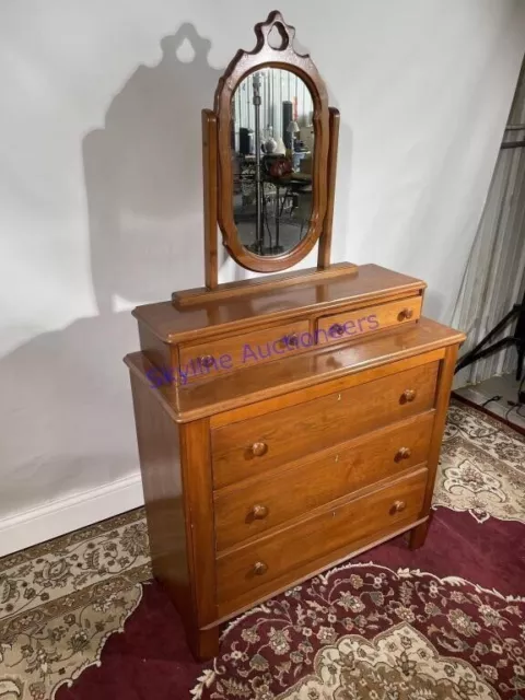 Antique Dresser With Mirror