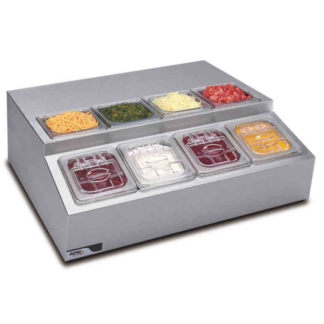 APW Wyott RTR-8 S/S Countertop Refrigerated Condiment Dispenser