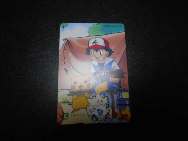 Pokemon Phone Orange Card JR Stamp Rally Promo Ash Pikachu Togepi #2789