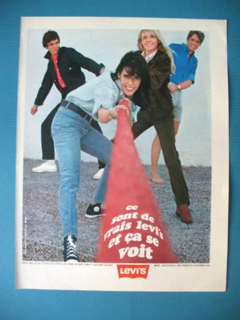 Publicite De Presse Levi's Ce Sont Des Vrais Et Ca Se Voit French Ad 1968
