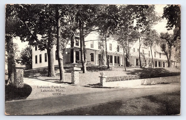 Postcard Lakeside Park Inn, Lakeside Michigan MI