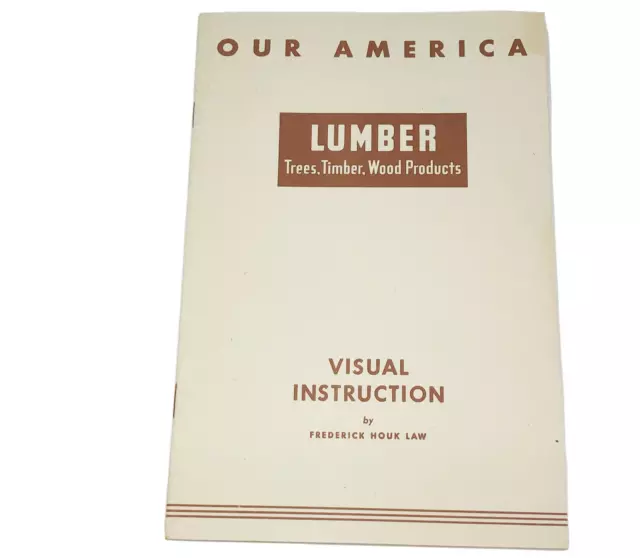 1942 Coca Cola Coke Our America Education Series Instruction Booklet Lumber