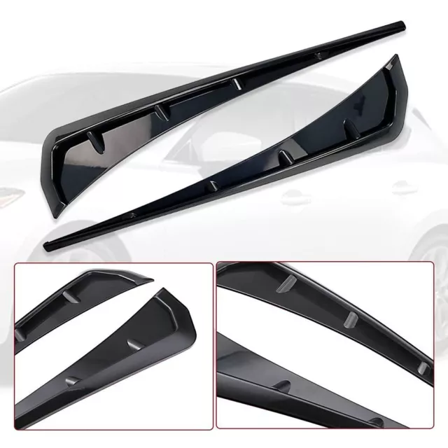 Air Flow ABS Black Spoiler Compatible Fender Sticker Car Fender Side Vents