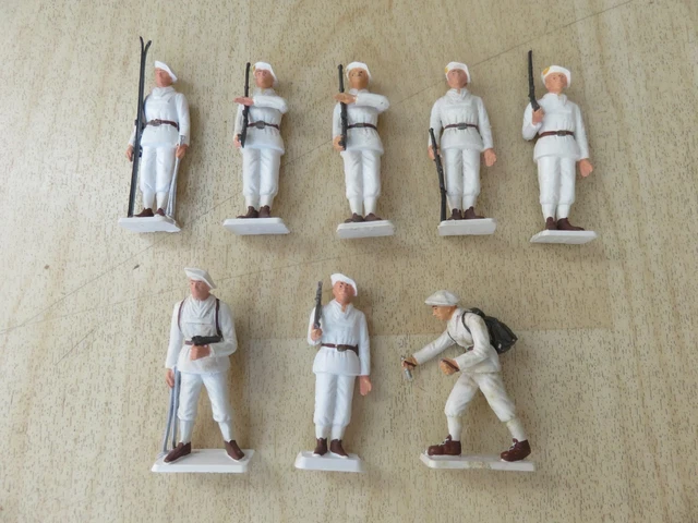 Figurine Starlux Chasseur Alpin – Série Ordinaire, Tireur Debout, Échelle 1:32, Peinte à La Main