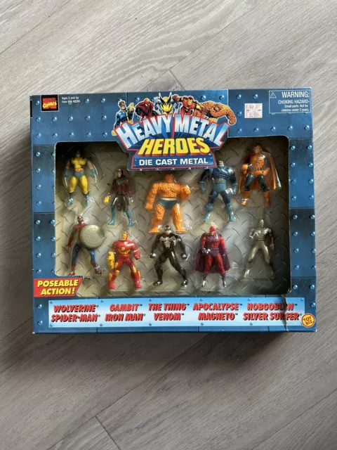 Marvel Heavy Metal Heroes (10 Pack) Htf/Rare Never Opened. See Actual Photos!!