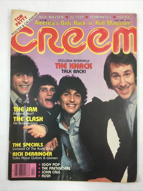 CREEM MAGAZINE APRIL 1980 The Knack Tom Petty The Clash The Jam £9.34 ...