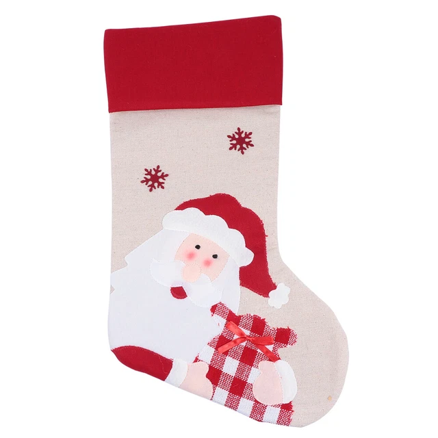 Borsa caramelle di Babbo Natale calze appese ciondolo vacanze prelibatezze borse argenteria