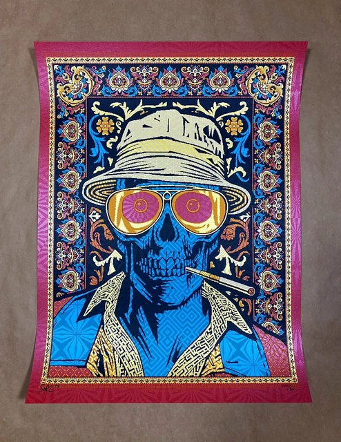 Todd Slater Hunter Thompson Too Weird to Live Too Rare to Die! Poster S/N of 200