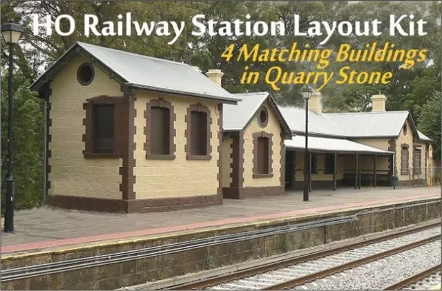 HO Scale Australian FEDERATION RAILWAY STATION BUILDINGS (4 Structures)