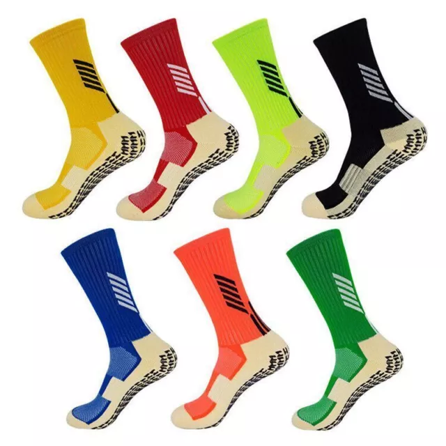 Mens Anti Slip Football Socks Athletic Socks Absorbent Sports Grip Socks Kids