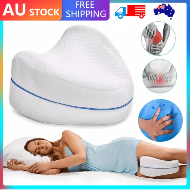 Leg Memory Foam Sleeping Pillows Knee Pillow Cushion Support Pain Relief Cover