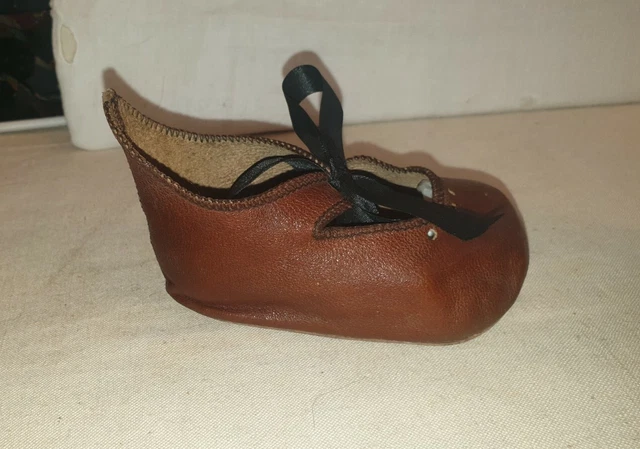 Tres Belles Chaussures En Cuir Grande Taille De Poupée Ancienne Jumeau - T 13 3