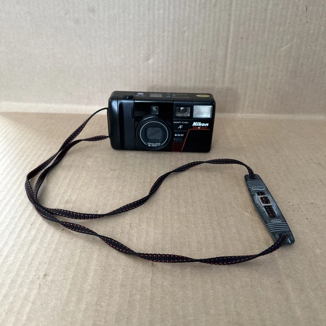 Nikon Tele Touch AF Point & Shoot 35mm Film Camera with 35/70 Macro Lens Works!