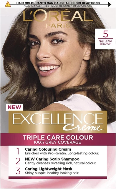 L'Oreal Paris Excellence Crème Permanent Hair Dye 5 Natural Brown